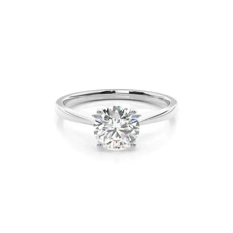 3.00ct solitaire lab grown diamond engagement ring 14k solid gold ag & co jewellery