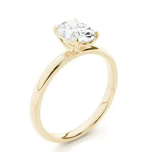 4.00ct oval lab grown diamond solitaire engagement ring in 14k gold ag & co jewellery