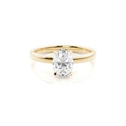 2.00ct oval lab grown diamond solitaire engagement ring in 14k gold ag & co jewellery
