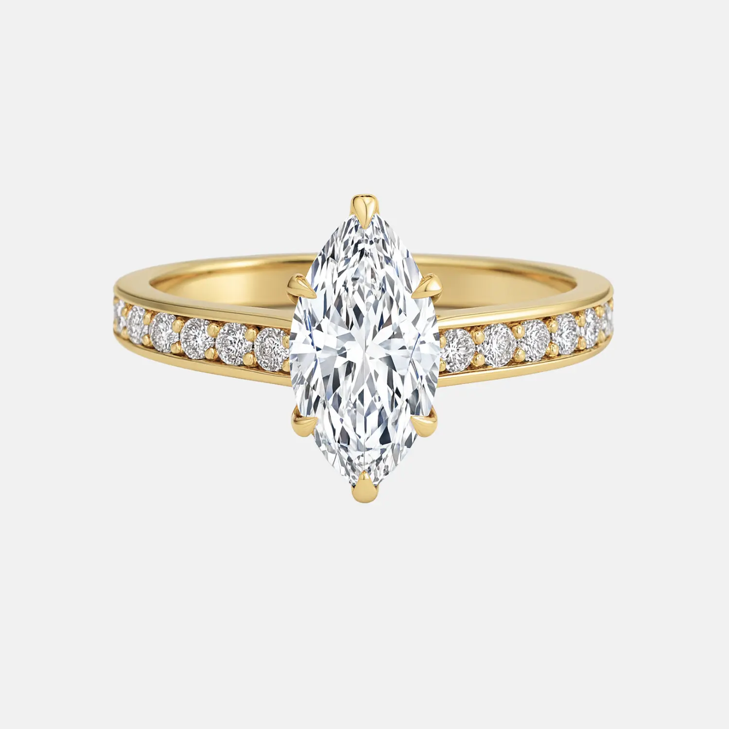 elara marquise diamond channel set engagement ring ag & co jewellery