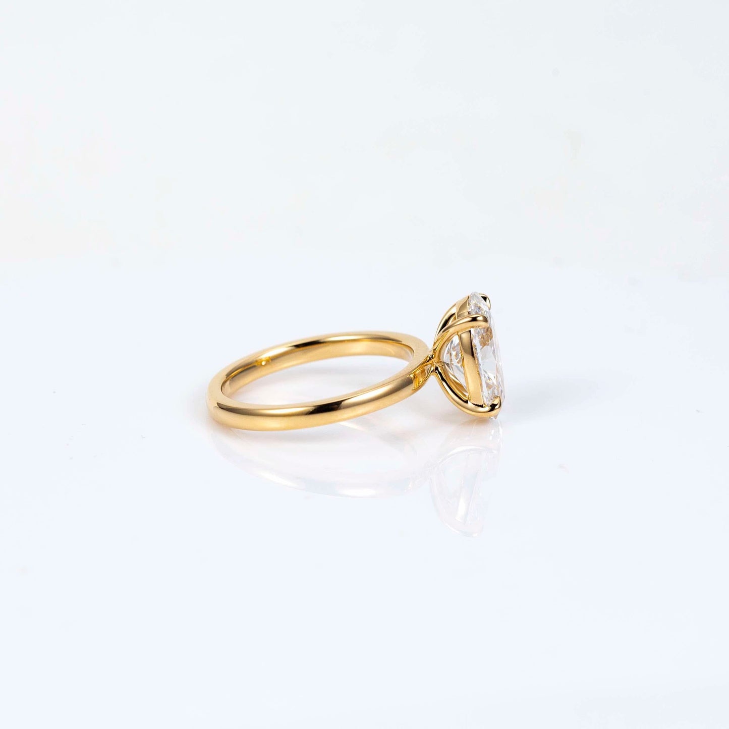 2.50ct oval solitaire lab grown diamond engagement ring 14k solid gold ag & co jewellery