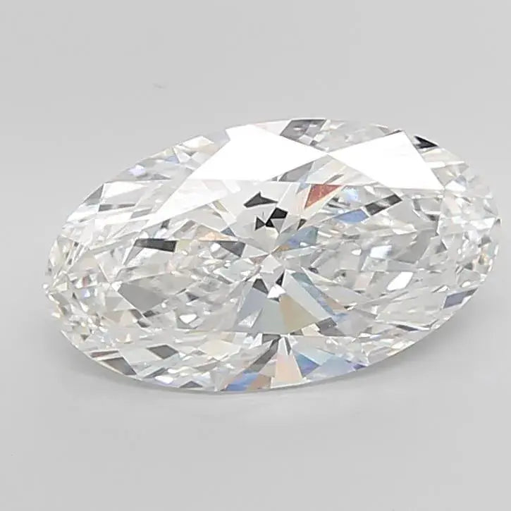 moval lab grown diamond elongated oval 8.00ct (colour e, clarity vvs2, igi certified) - ag & co jewellery