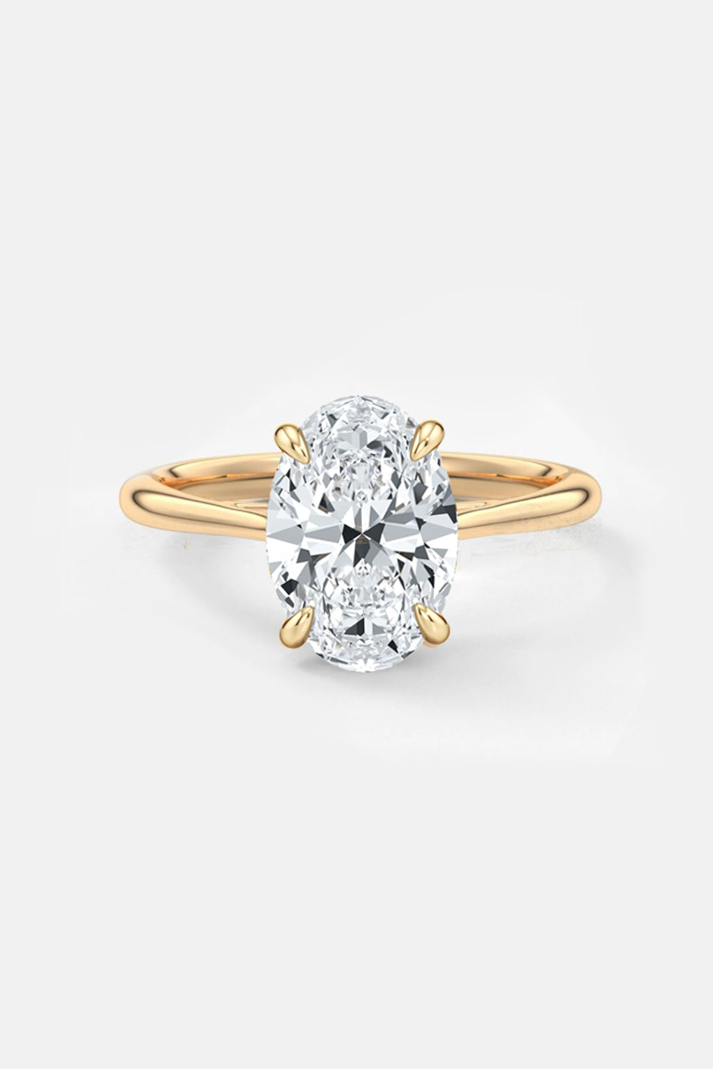 elara - oval cathedral solitaire engagement ring ag & co jewellery
