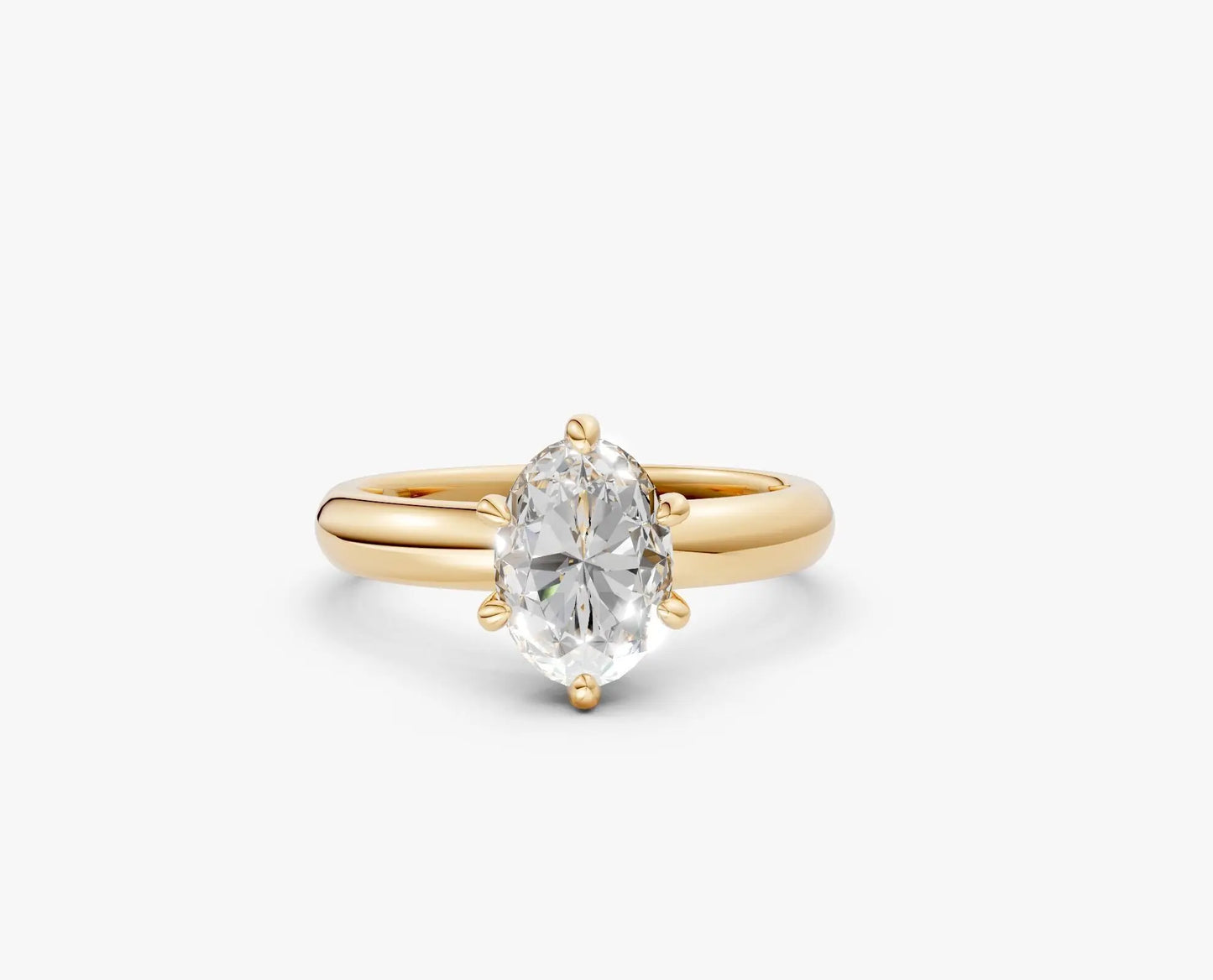 olivia - 6-prong oval solitaire ring ag & co jewellery