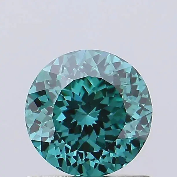 portuguese cut 0.85ct lab grown diamond (colour fancy vivid green, clarity vs1, igi certified) - ag & co jewellery