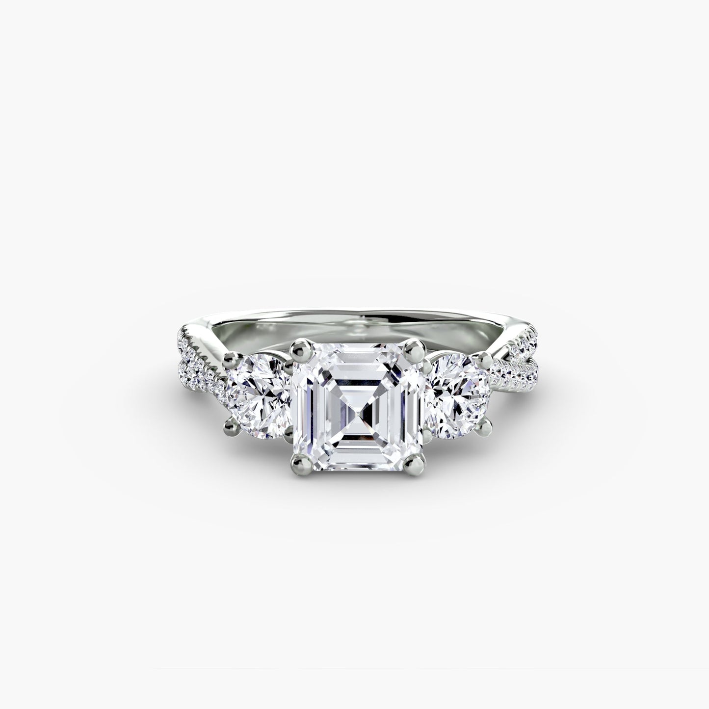 three-stone with pavé band 2 ag & co jewellery