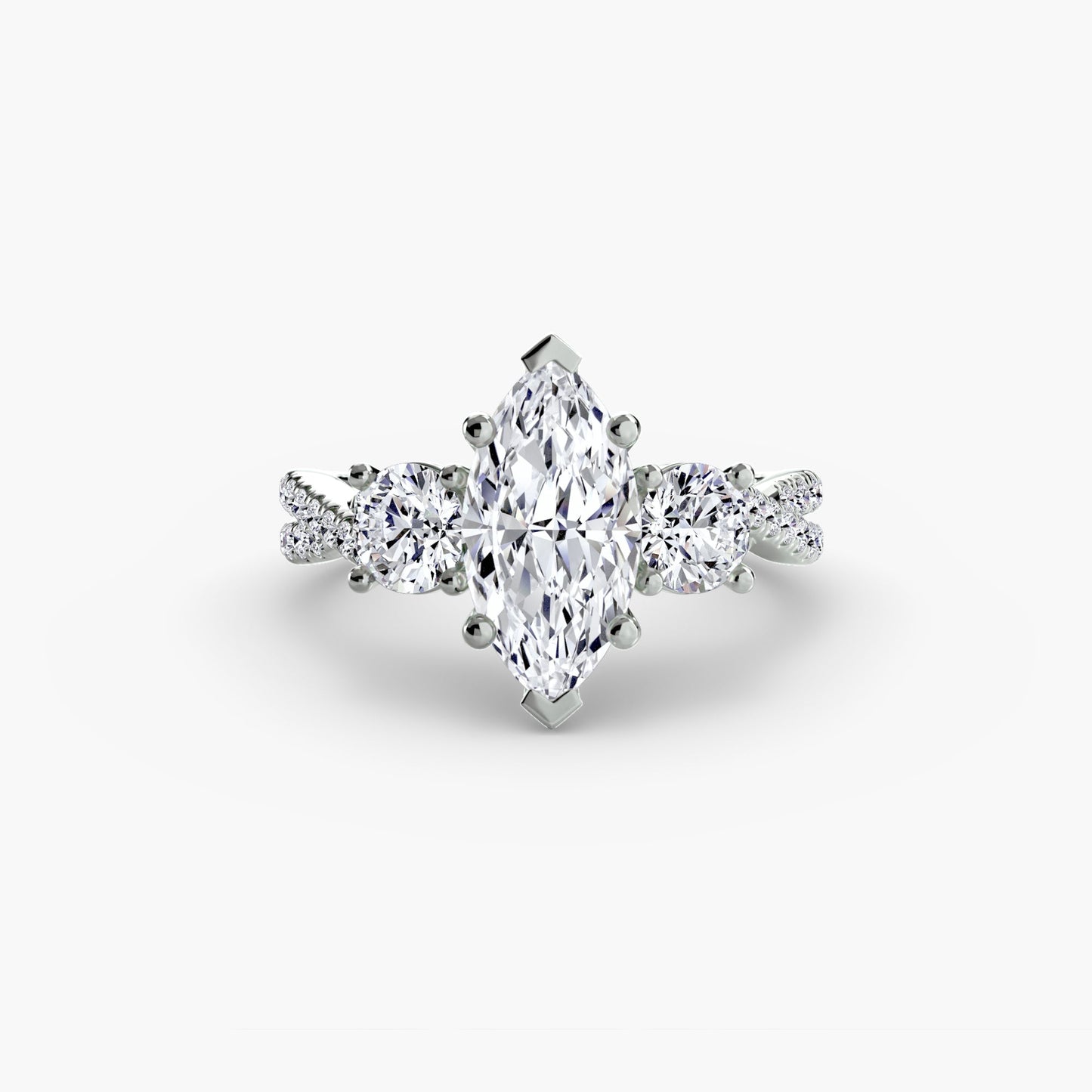 three-stone with pavé band 2 ag & co jewellery