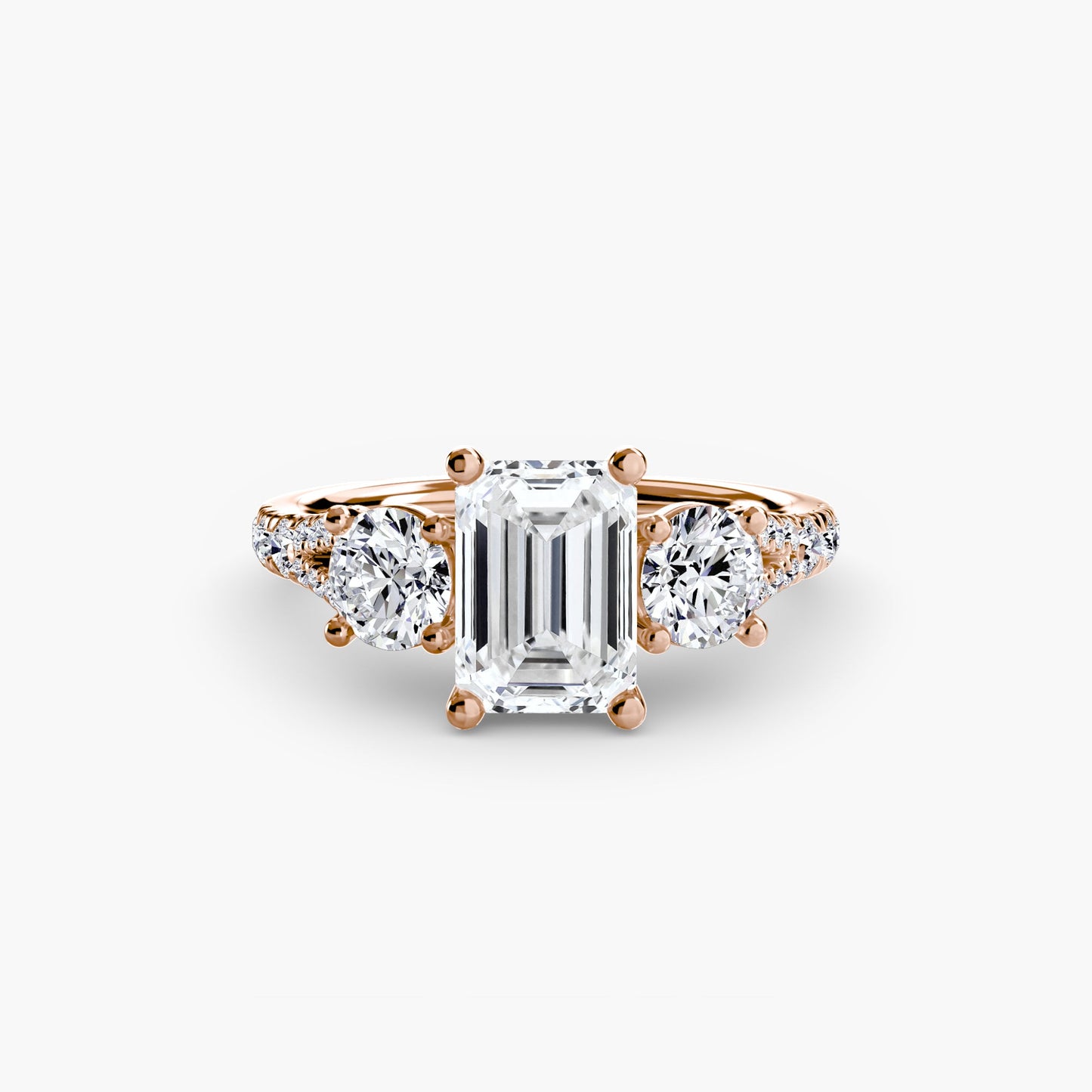 three-stone with pavé band 3 ag & co jewellery