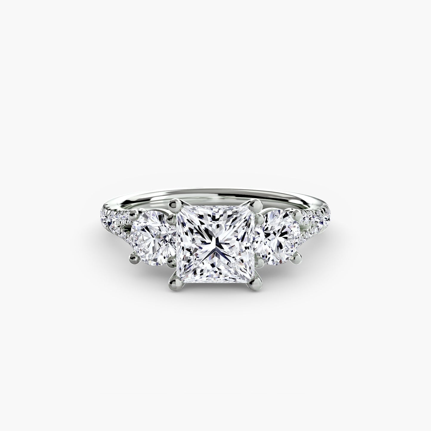 three-stone with pavé band 3 ag & co jewellery
