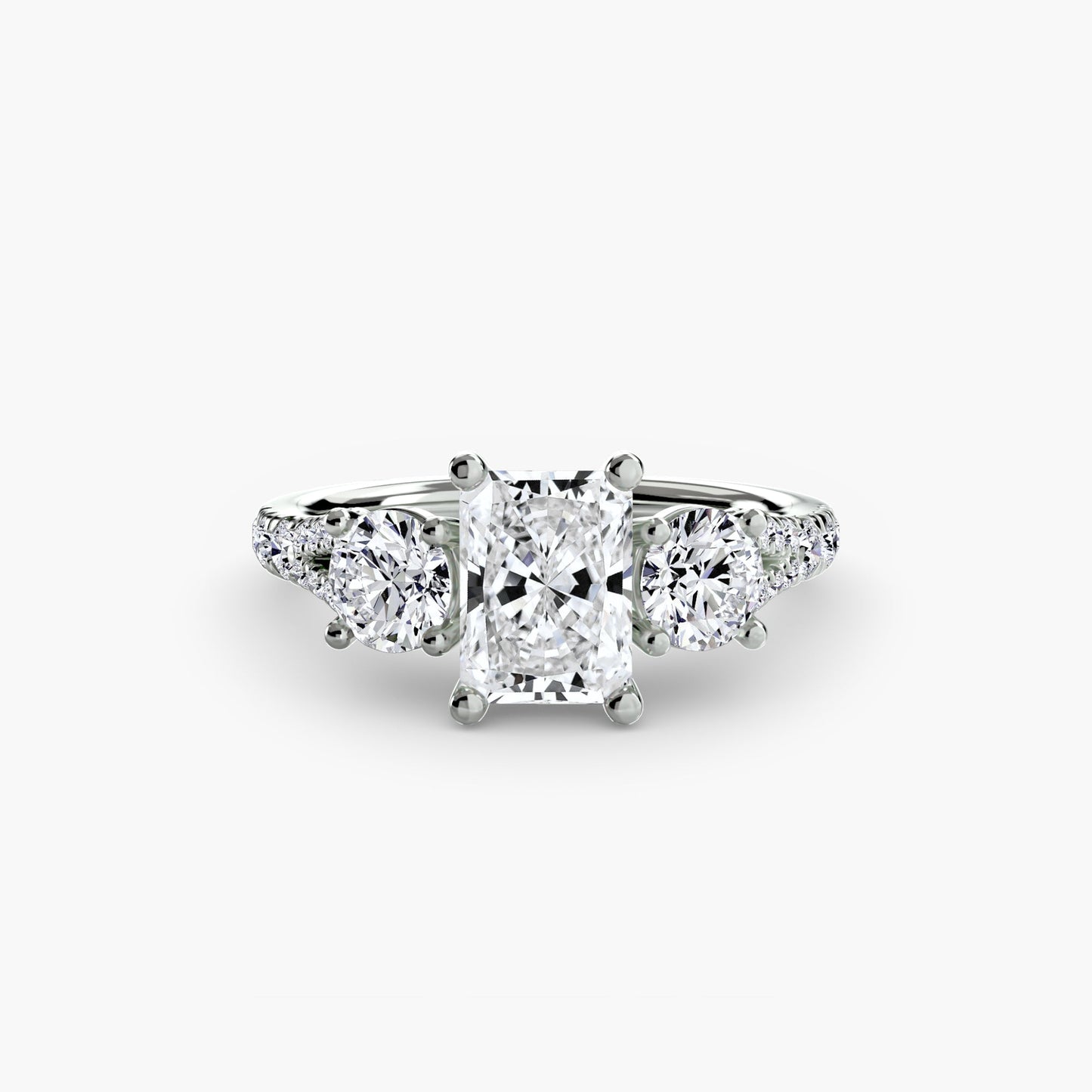 three-stone with pavé band 3 ag & co jewellery