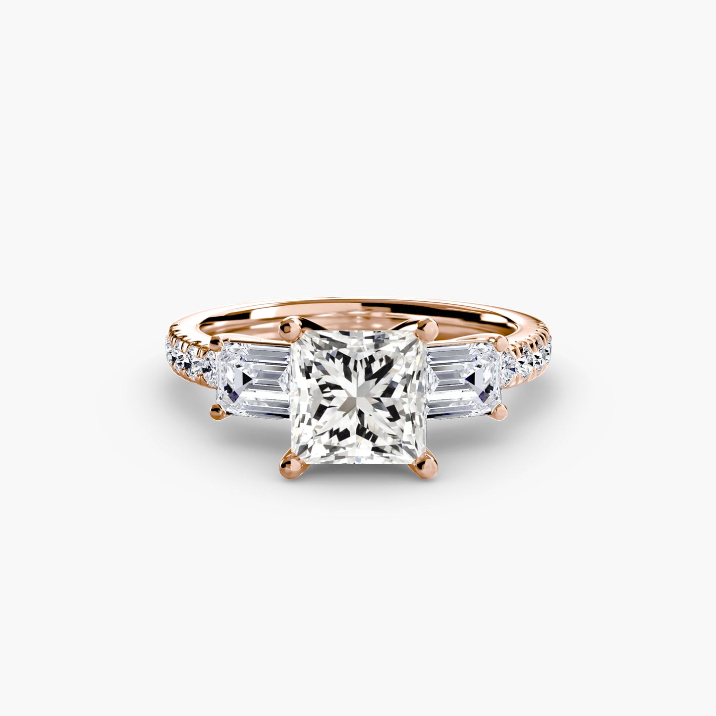 three-stone ring with pavé band 4 ag & co jewellery