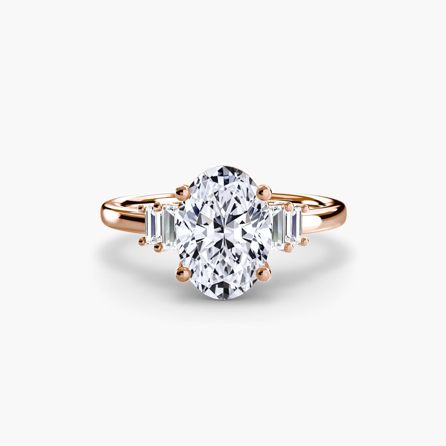 baguette accent solitaire ag & co jewellery