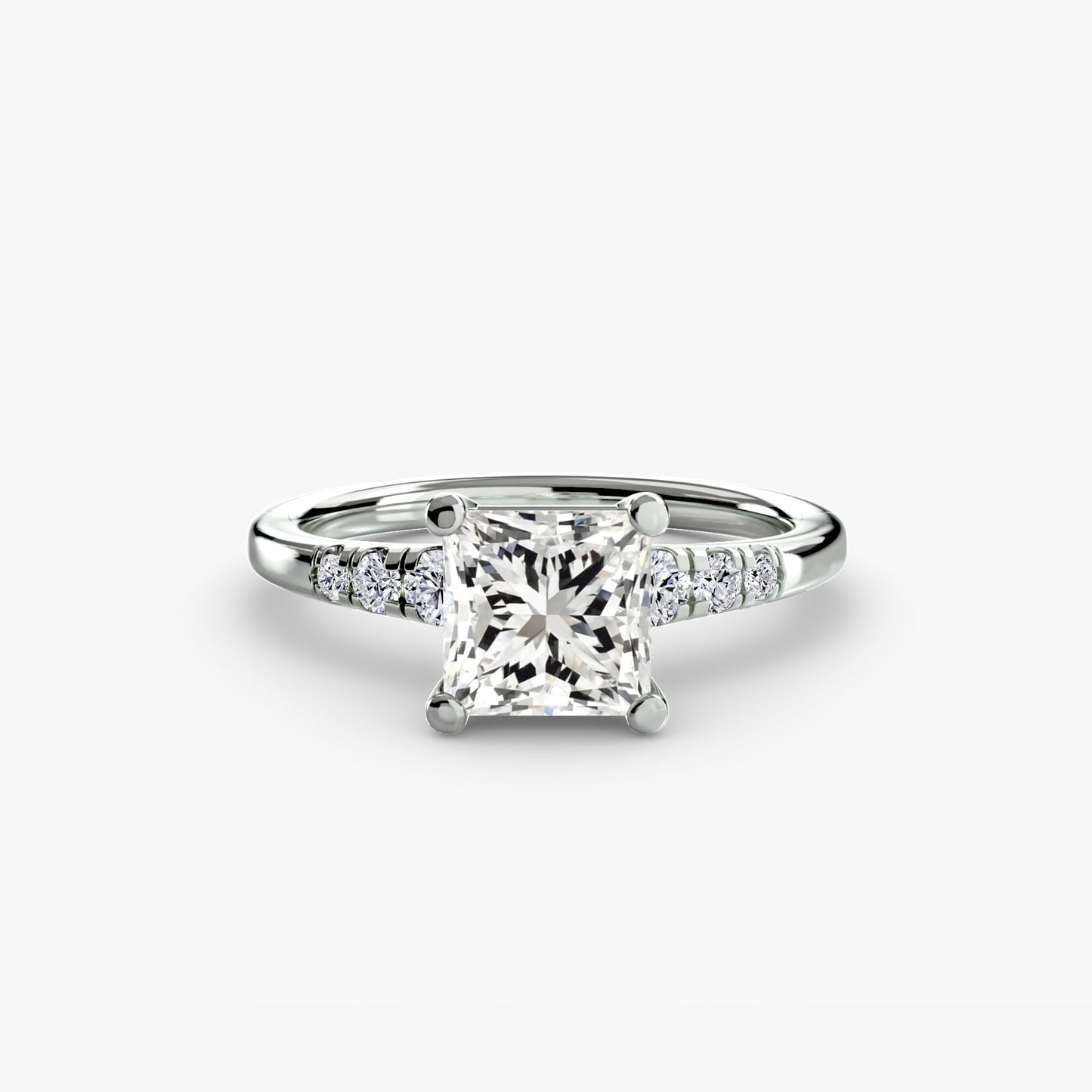 solitaire with shoulder accents ag & co jewellery