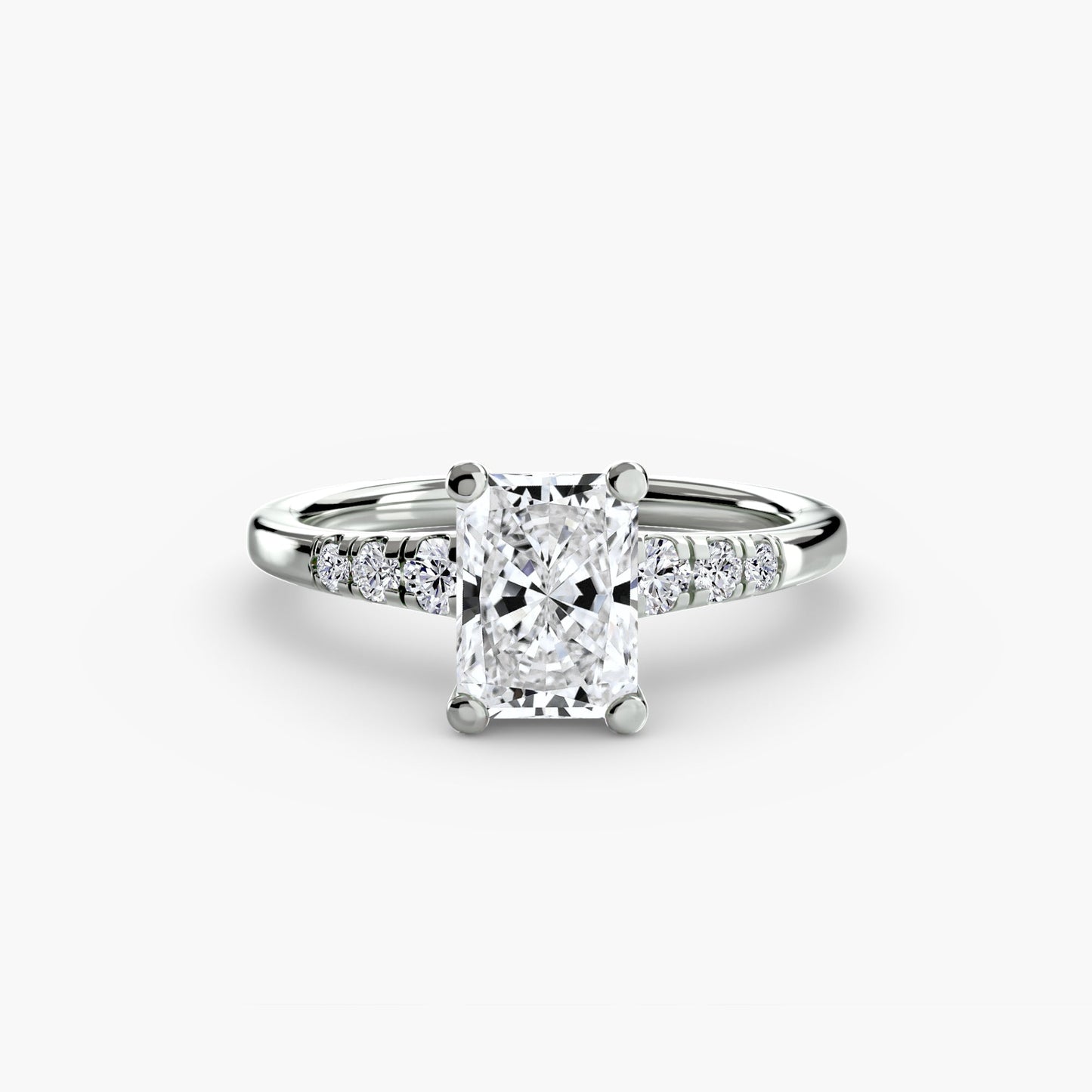 solitaire with shoulder accents ag & co jewellery
