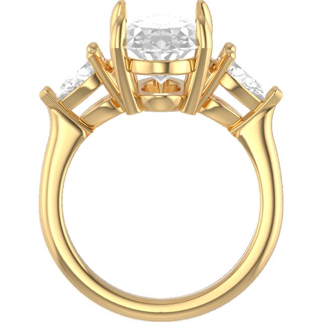 angelina - oval and pear trilogy diamond engagement ring ag & co jewellery