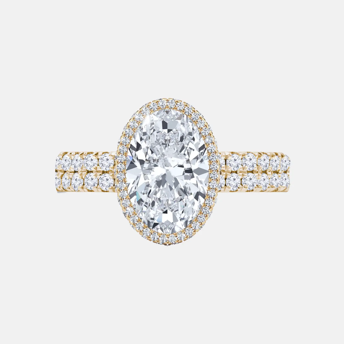 valencia double band oval halo engagement ring ag & co jewellery