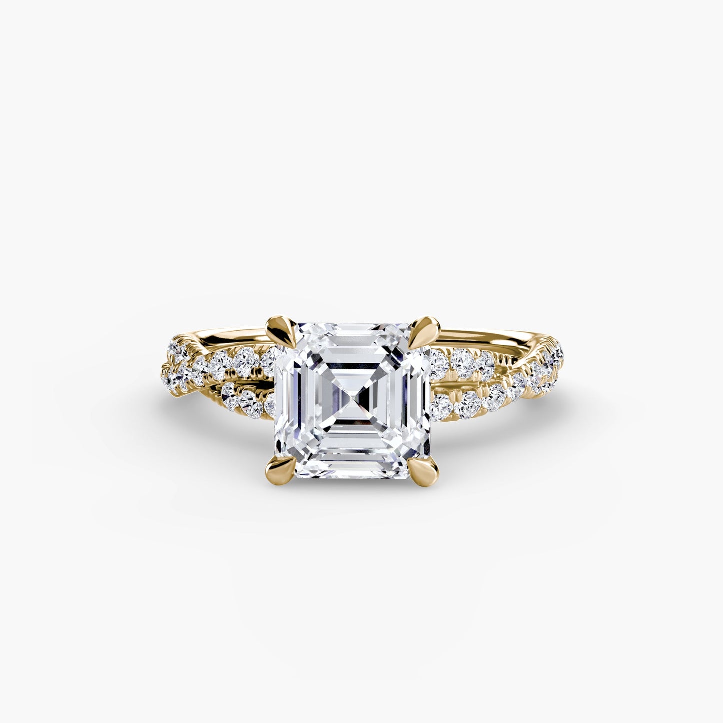the twisted pavé solitaire ag & co jewellery