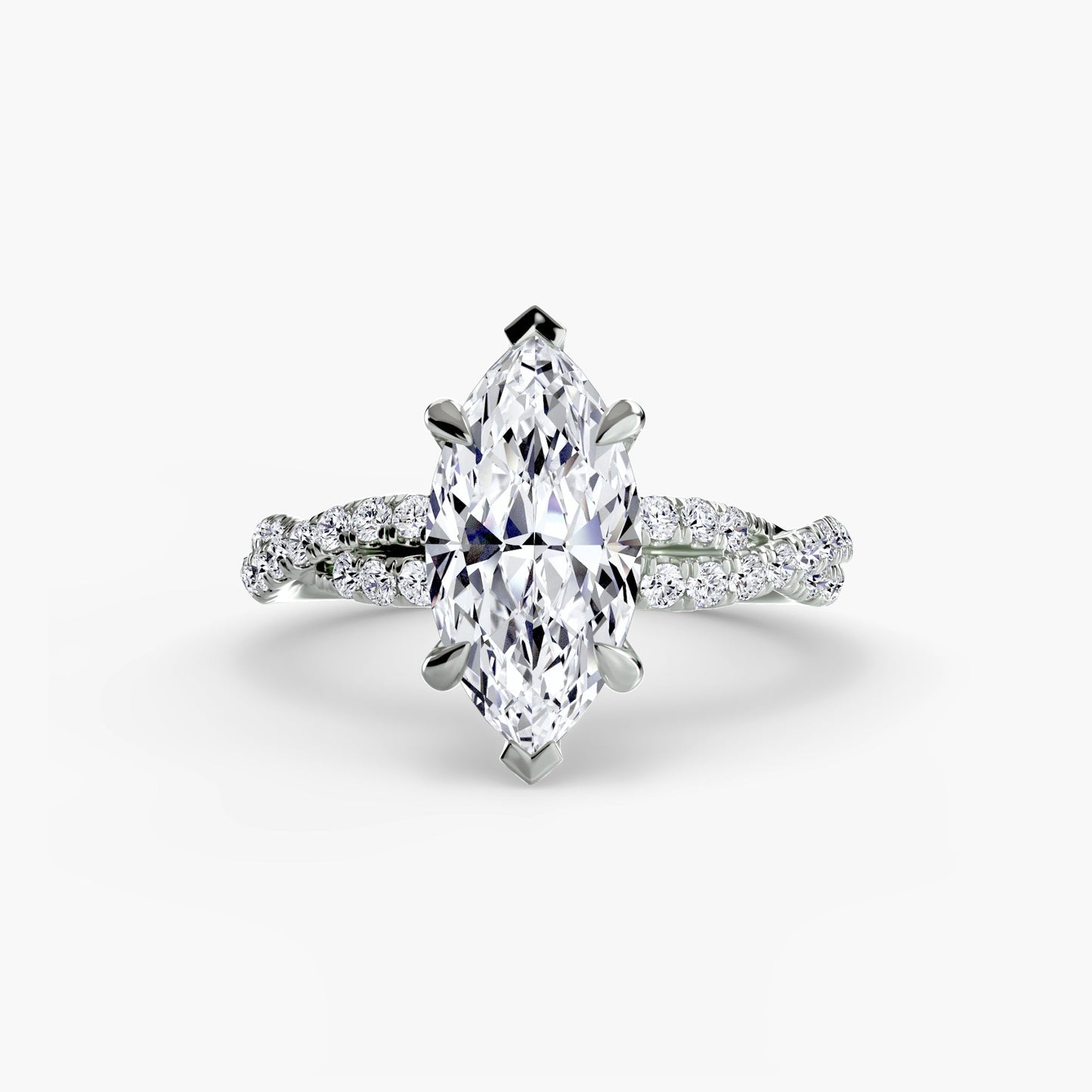 the twisted pavé solitaire ag & co jewellery