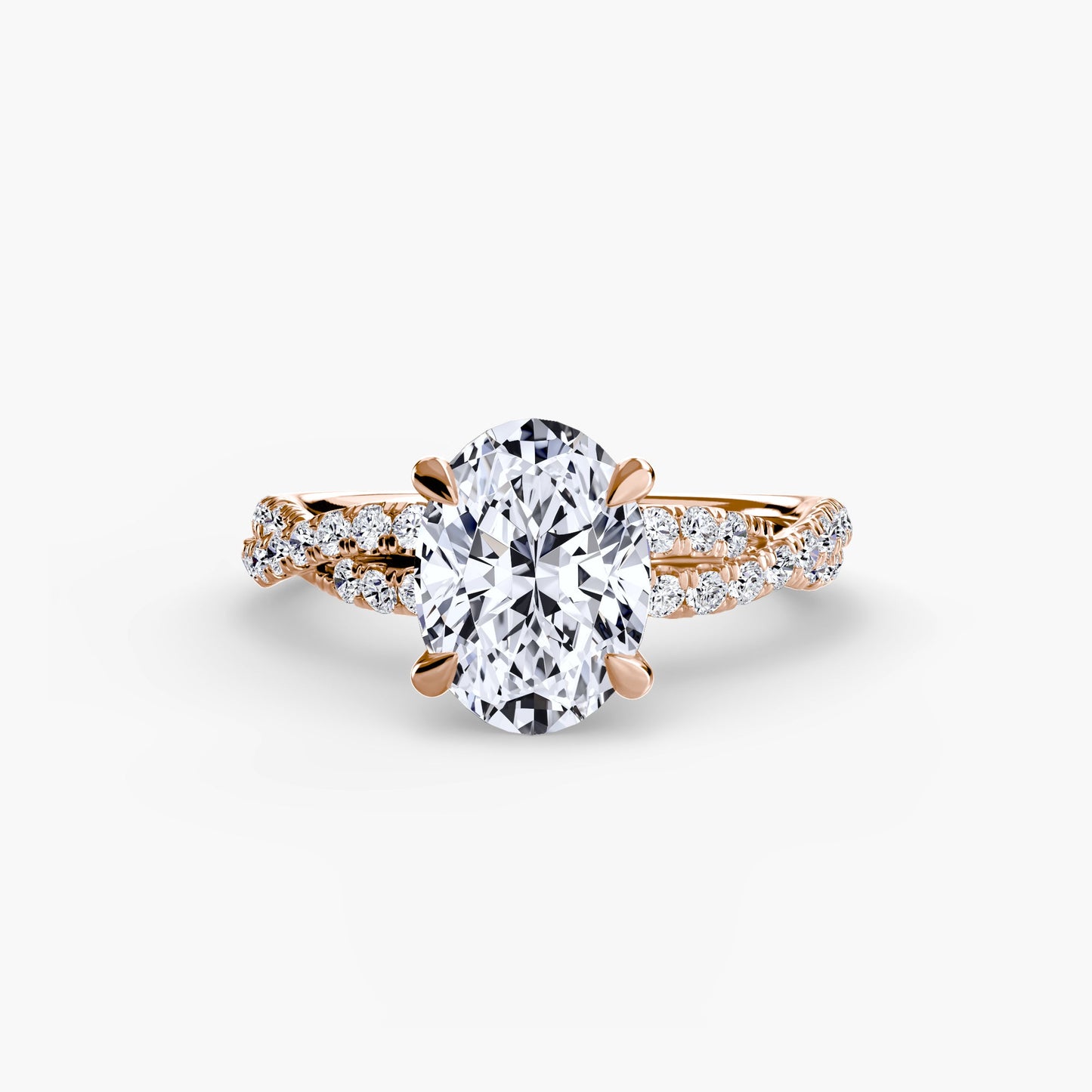 the twisted pavé solitaire ag & co jewellery