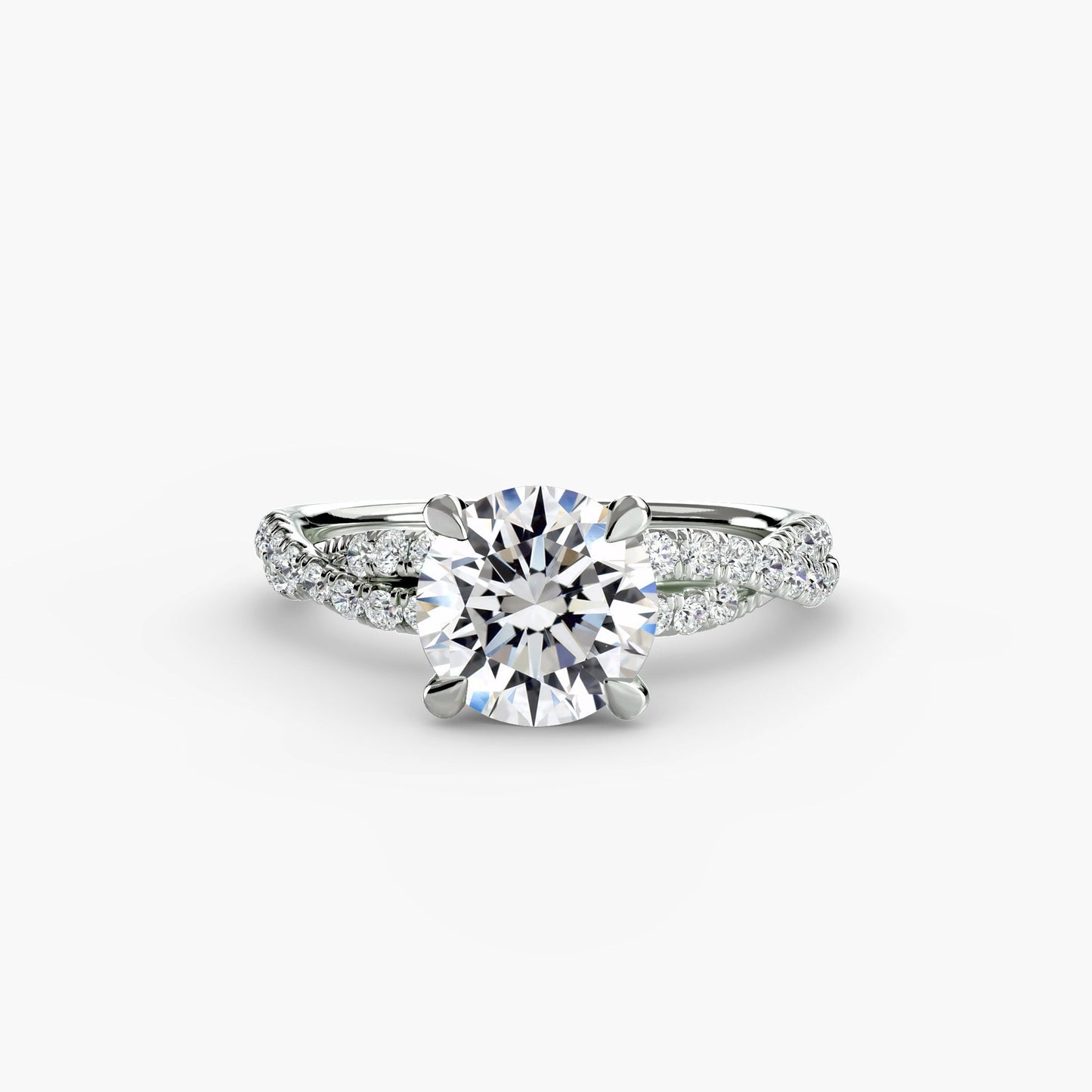 the twisted pavé solitaire ag & co jewellery
