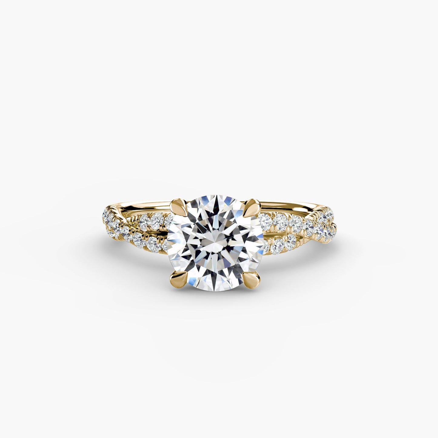 the twisted pavé solitaire ag & co jewellery