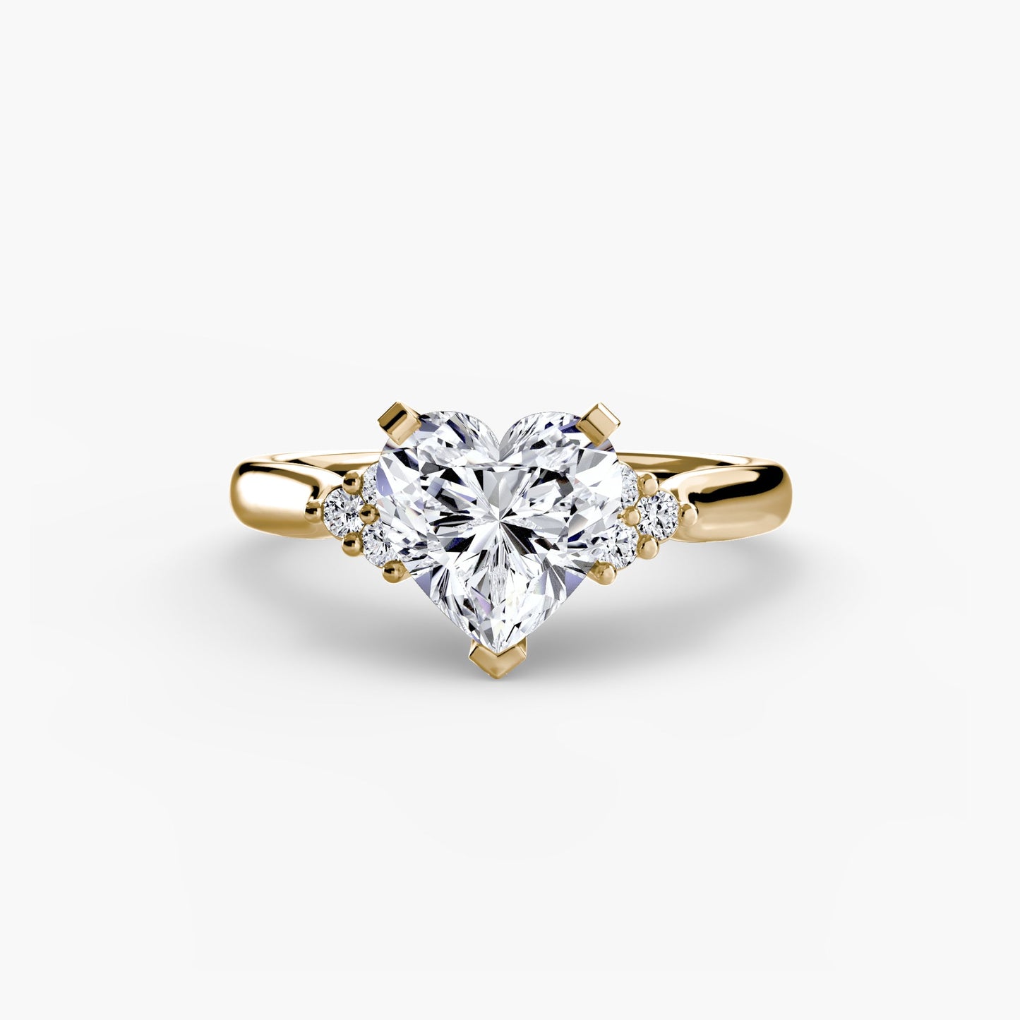 solitaire with cluster shoulders 2 ag & co jewellery