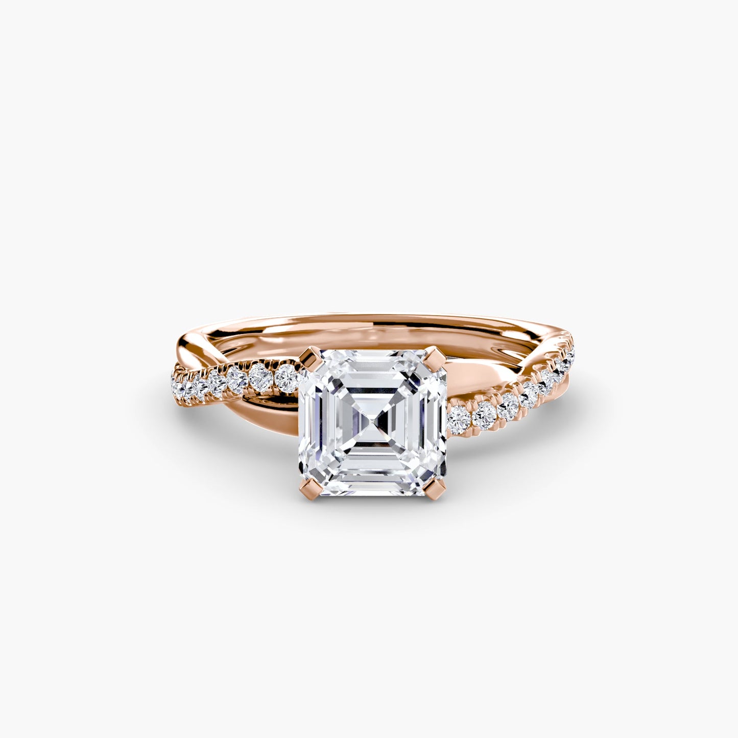 the emerald twist pavé ring ag & co jewellery