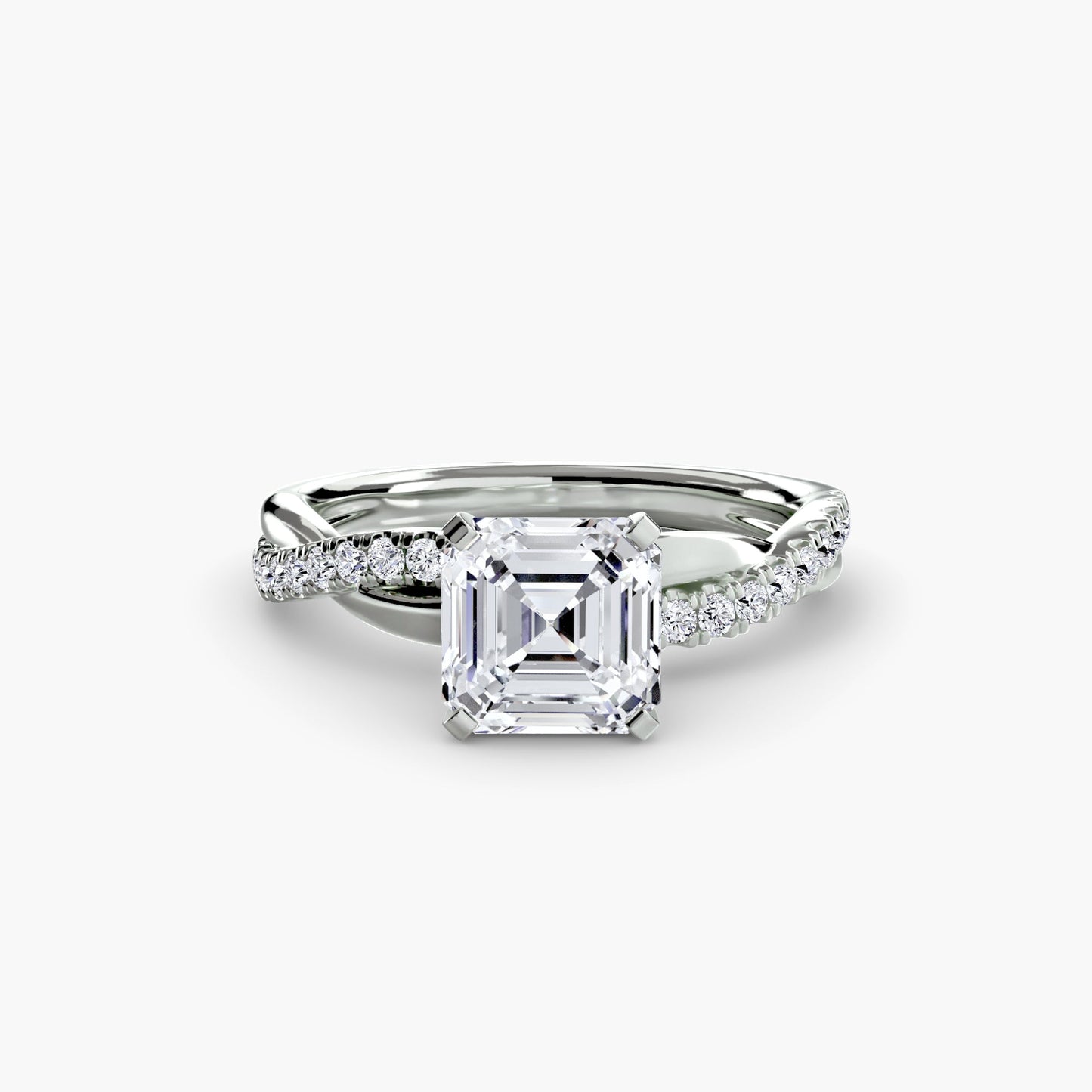 the emerald twist pavé ring ag & co jewellery