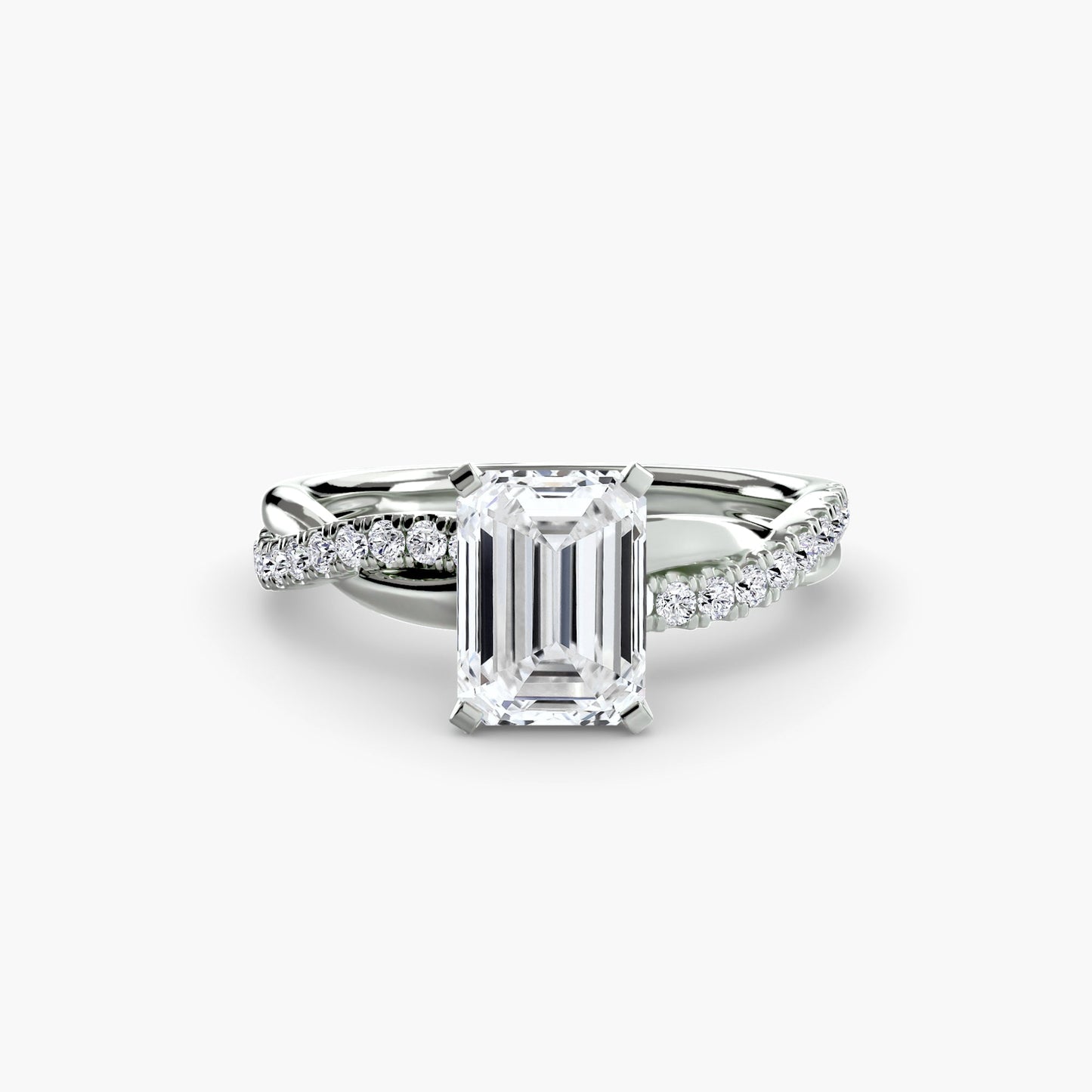 the emerald twist pavé ring ag & co jewellery