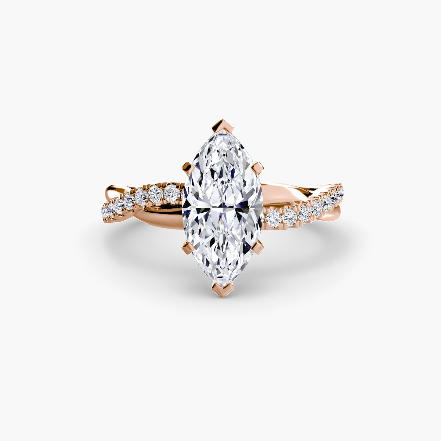 the emerald twist pavé ring ag & co jewellery
