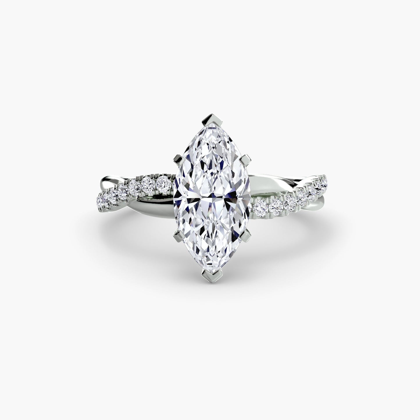 the emerald twist pavé ring ag & co jewellery