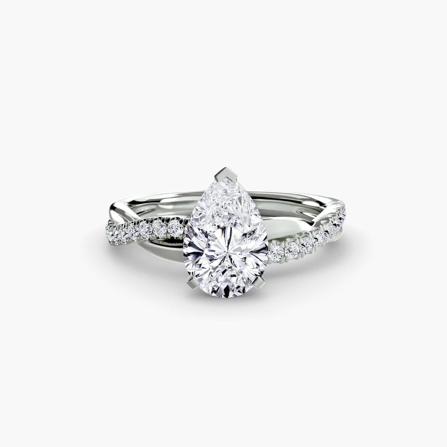 the emerald twist pavé ring ag & co jewellery