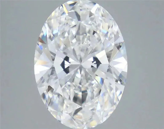 5.00CT Oval Lab Grown Diamond VVS1 D Color EX EX IGI Certified
