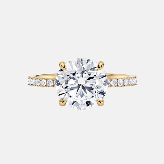 Eliza - Oval Solitaire Double Band Ring