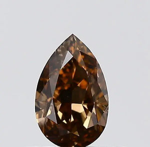 0.31ct Pear Natural Diamond (Colour Brown, Clarity SI1, Cut VG, IGI Certified)
