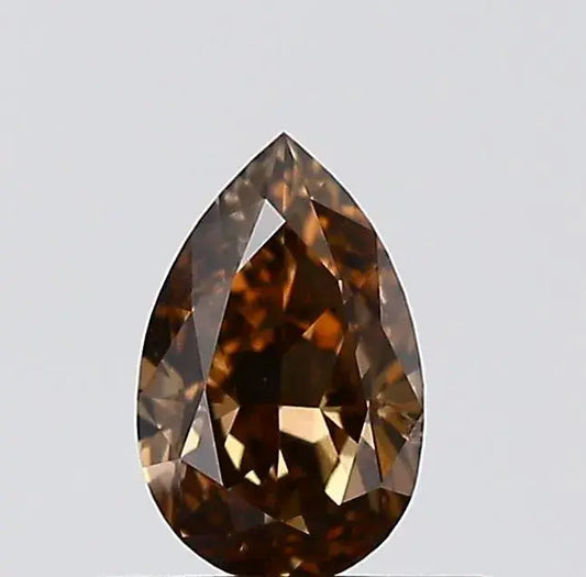 0.31ct Pear Natural Diamond (Colour Brown, Clarity SI1, Cut VG, IGI Certified)