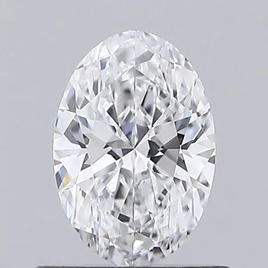 0.55 Carat D-VVS2 Oval Lab Diamond