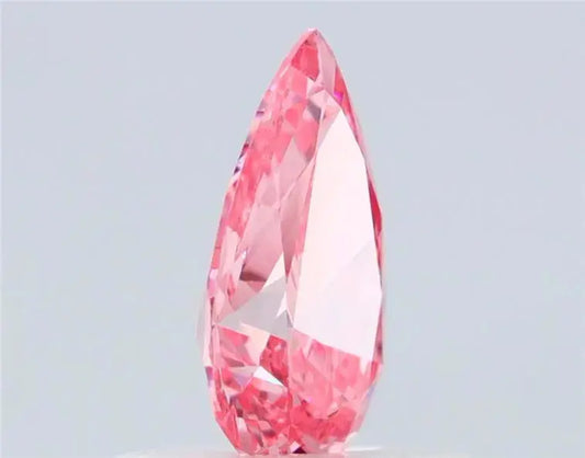 0.55ct Pear Natural Diamond (Colour Fancy Intense Pink, Clarity VS1, Cut VG, IGI Certified)