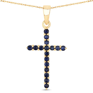 0.60ct Natural Blue Sapphire Pendant