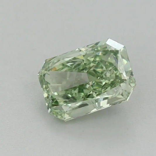 0.64 Carat Radiant Cut Fancy Green