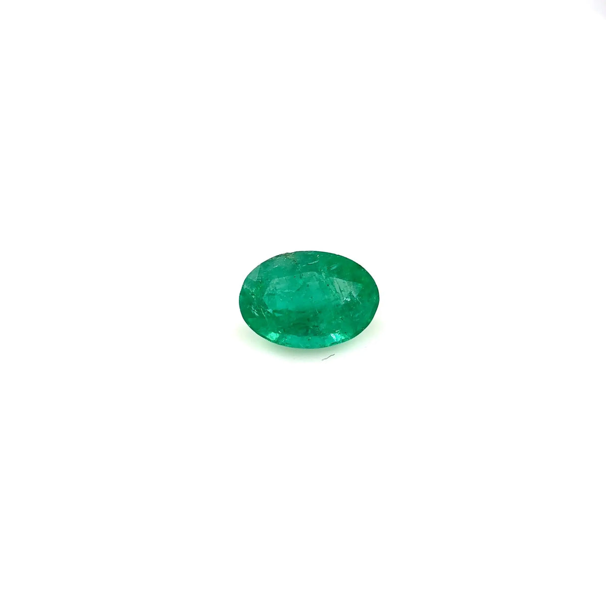 0.68 Carat Oval Cut Green Emerald AG & CO Jewellery