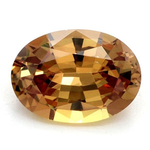 0.86 Carat Oval  Cut Brown Sapphire