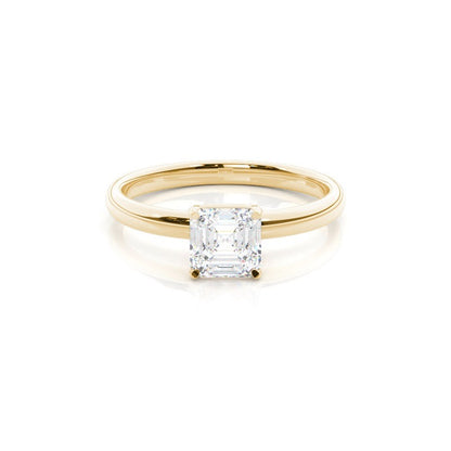 Kelly 4 Claw Asscher Solitaire Engagement Ring Setting