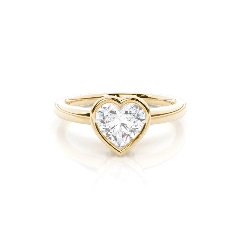 srcka bezel heart solitaire engagement ring setting