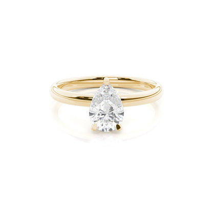 Dianella 3 Claw Pear Solitaire Engagement Ring Setting