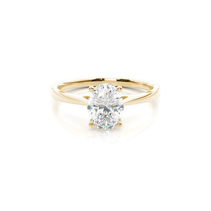 2.27CT Oval Solitaire Lab Grown Diamond Engagement Ring