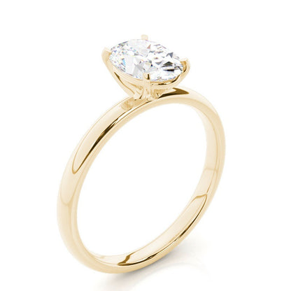 Vivianne 4 Claw Oval Solitaire Engagement Ring Setting