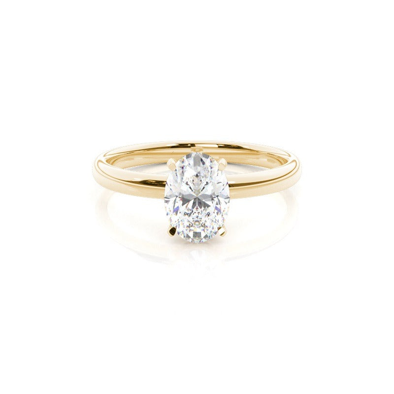 vivianne 4 claw oval solitaire engagement ring setting