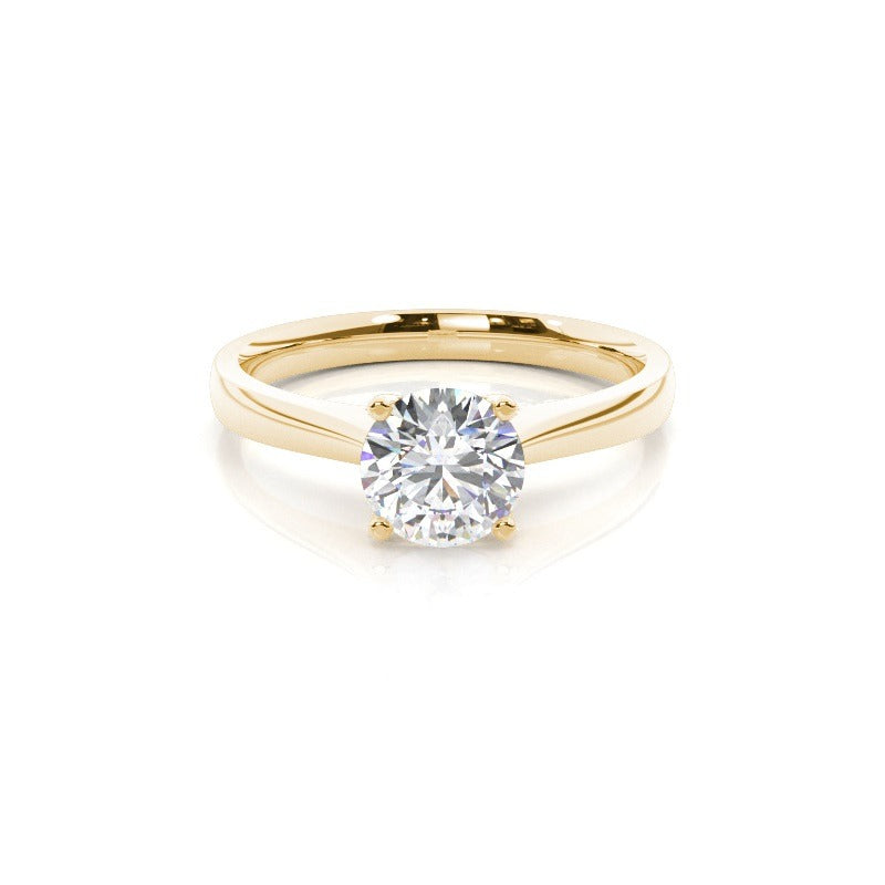 rosa solitaire cathedral engagement ring setting