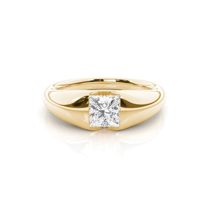 Florina Flush Set Yellow Gold Diamond Engagement Ring